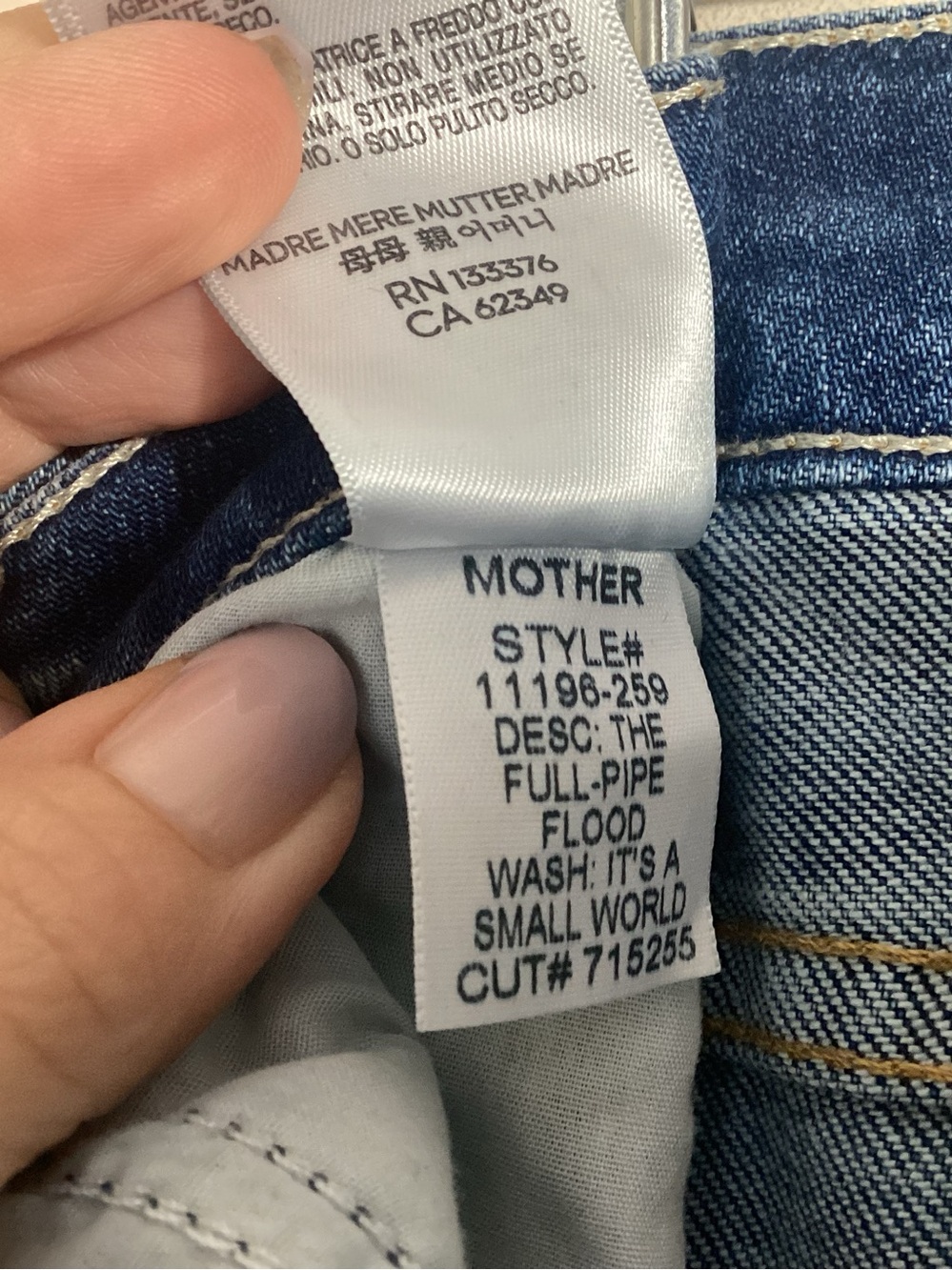 Mother Full Pipe Flood Jeans 29x28 Barrel Leg - Picture 15 of 16